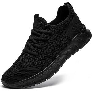 Women A - Black Running Tennis Lightweight Workout  Sport Jogging Sneakers
